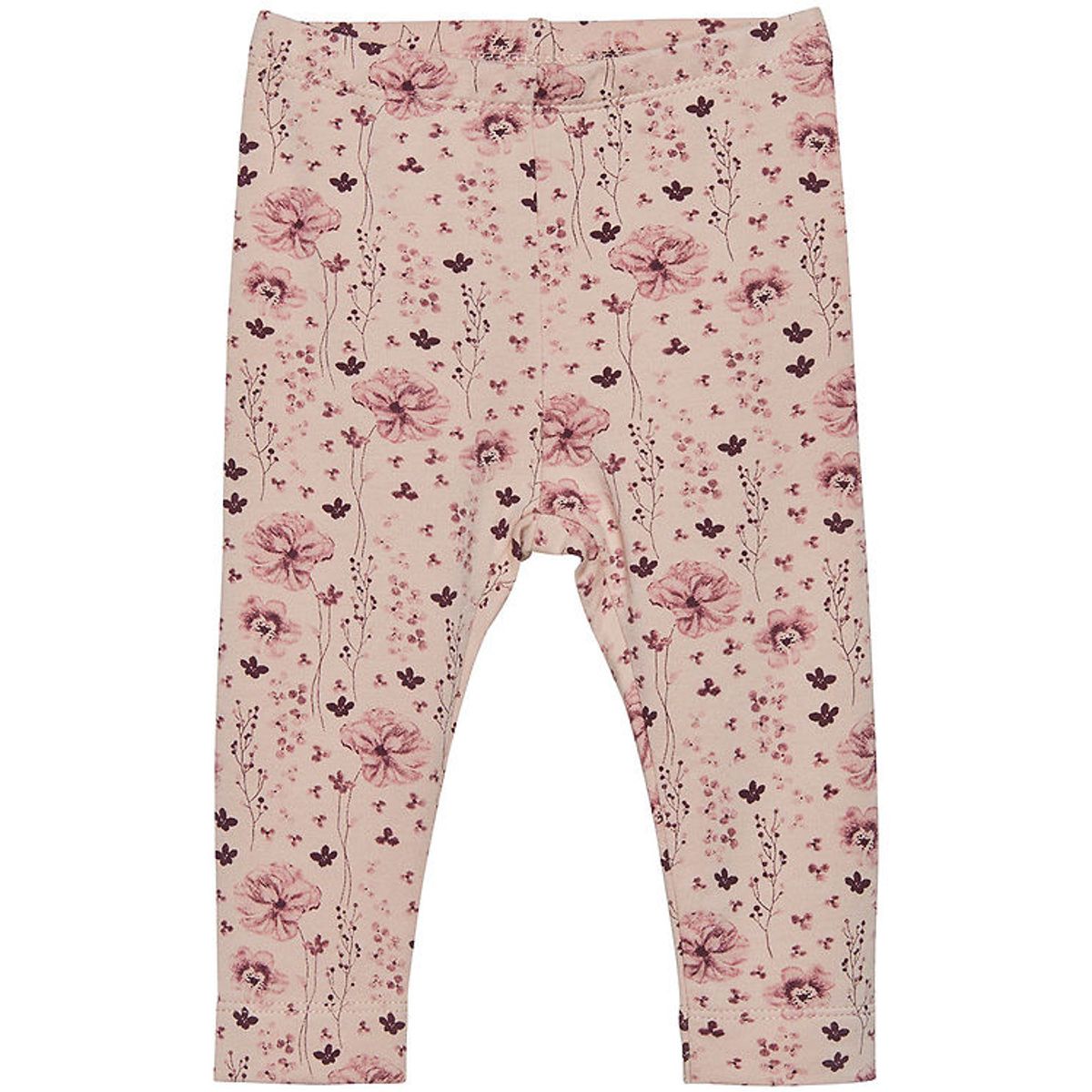 En Fant Leggings - Sweat - Rose Dust m. Blomster