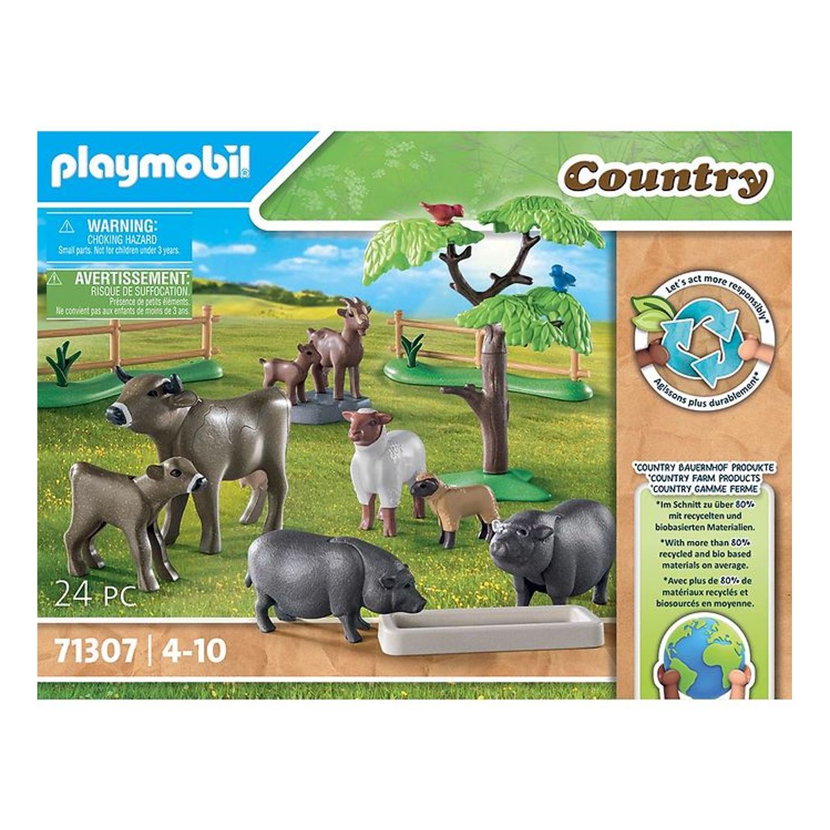 Playmobil Country - Bondegårdsdyr - 71307 - 24 dele