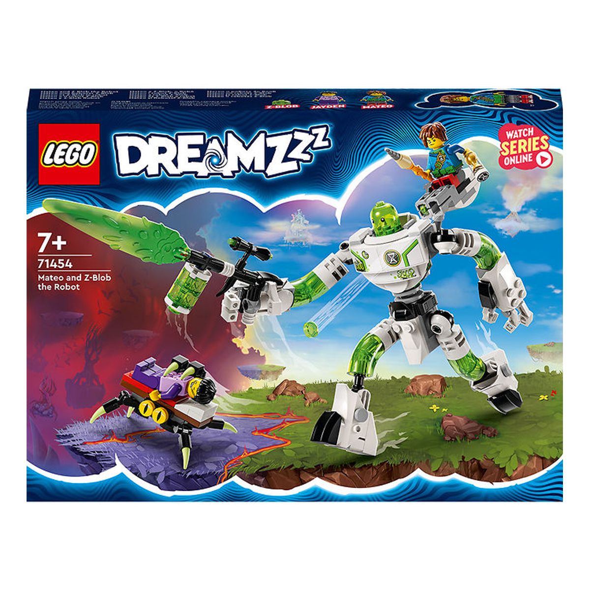 LEGO ® DREAMZzz - Mateo og Robotten Z-Blob 71454 - 237 Dele