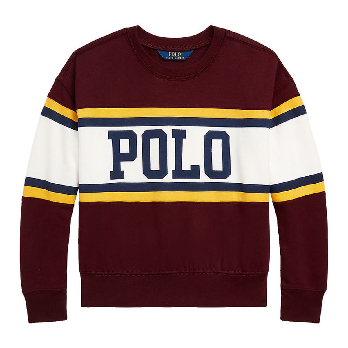 Polo Ralph Lauren Sweatshirt - Cheer Bubble - Bordeaux m. Hvid