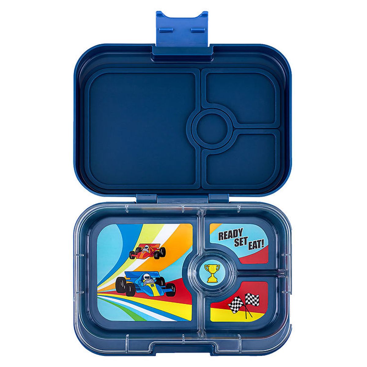 Yumbox Madkasse m. 4 Rum - Bento Panino - Monte Carlo Blue/Race