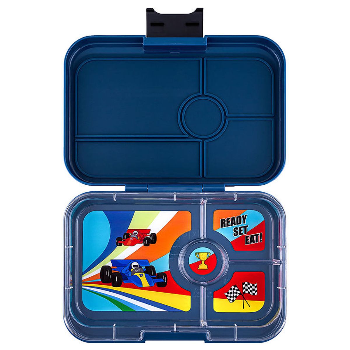 Yumbox Madkasse m. 4 Rum - Bento Tapas - Monte Carlo Blue/Race