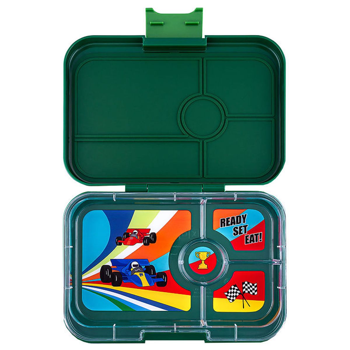 Yumbox Madkasse m. 4 Rum - Bento Tapas - Greenwich Green/Race