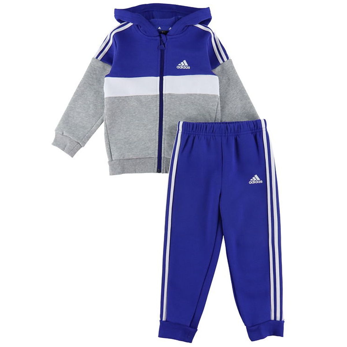 adidas Performance Sweatsæt - I 3S TIB FL TS - Blå/Grå/Hvid