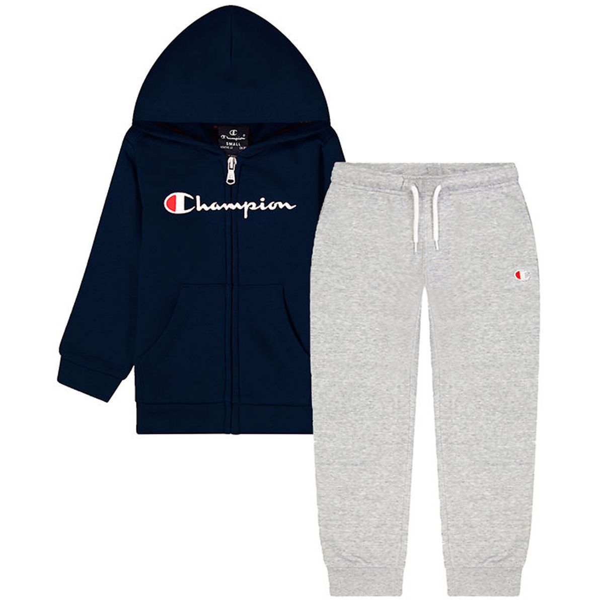 Champion Sweatsæt - Cardigan/Sweatpants - Navy/Grå Melange