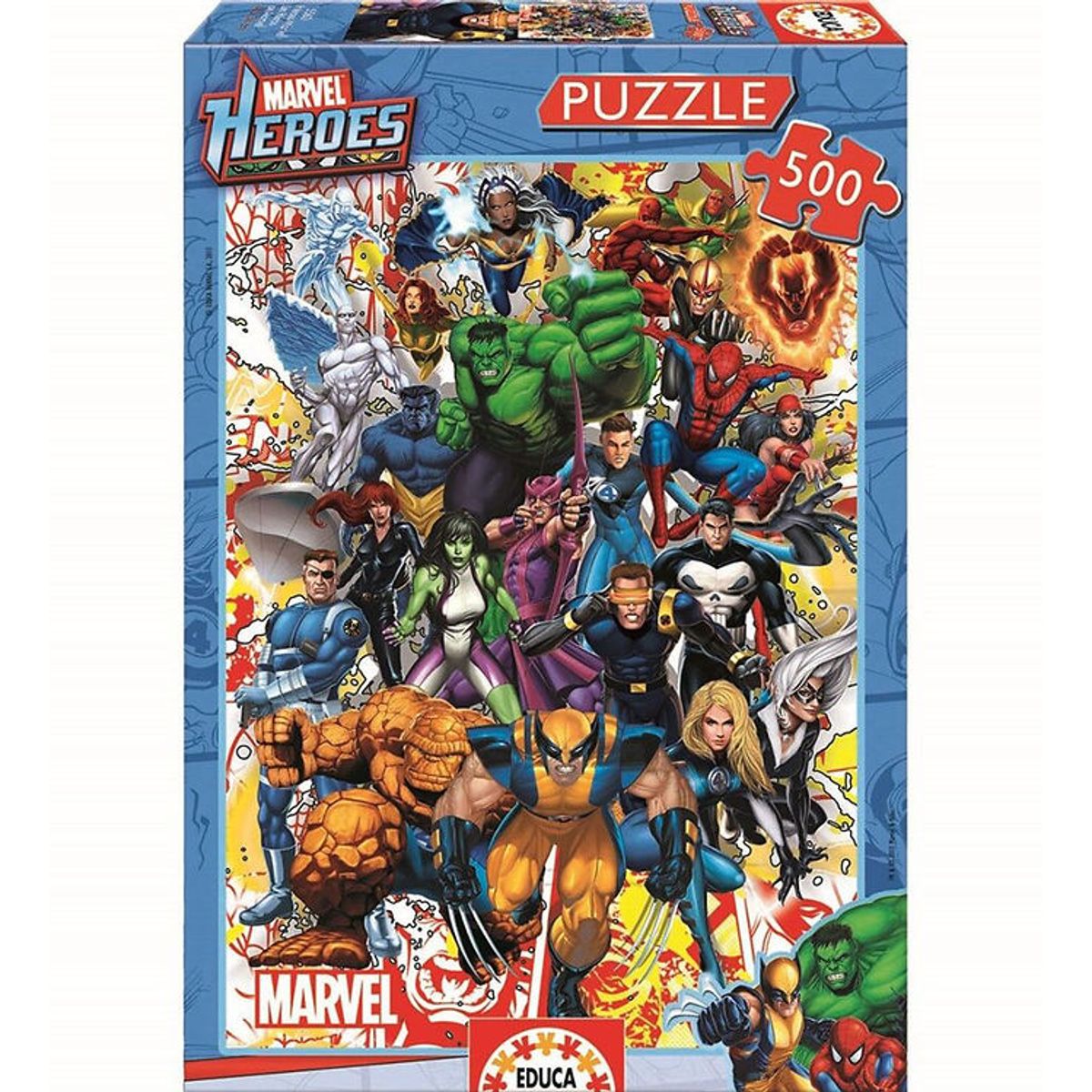 Educa Puslespil - Marvel Heroes - 48x34 cm - 500 Brikker