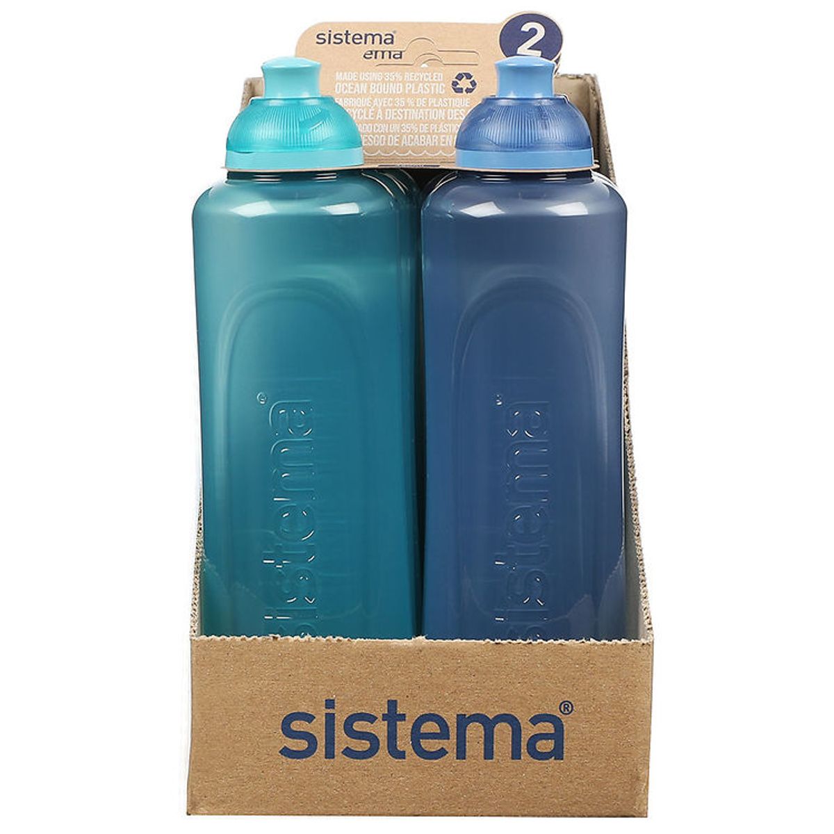 Sistema Drikkedunke - 2-pak - 480 ml - Mountain Blue/Teal Stone