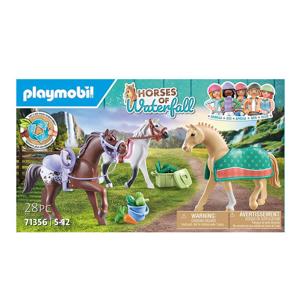 Playmobil Horses Of Waterfall - 3 heste: Morgan, Quarter Horse &