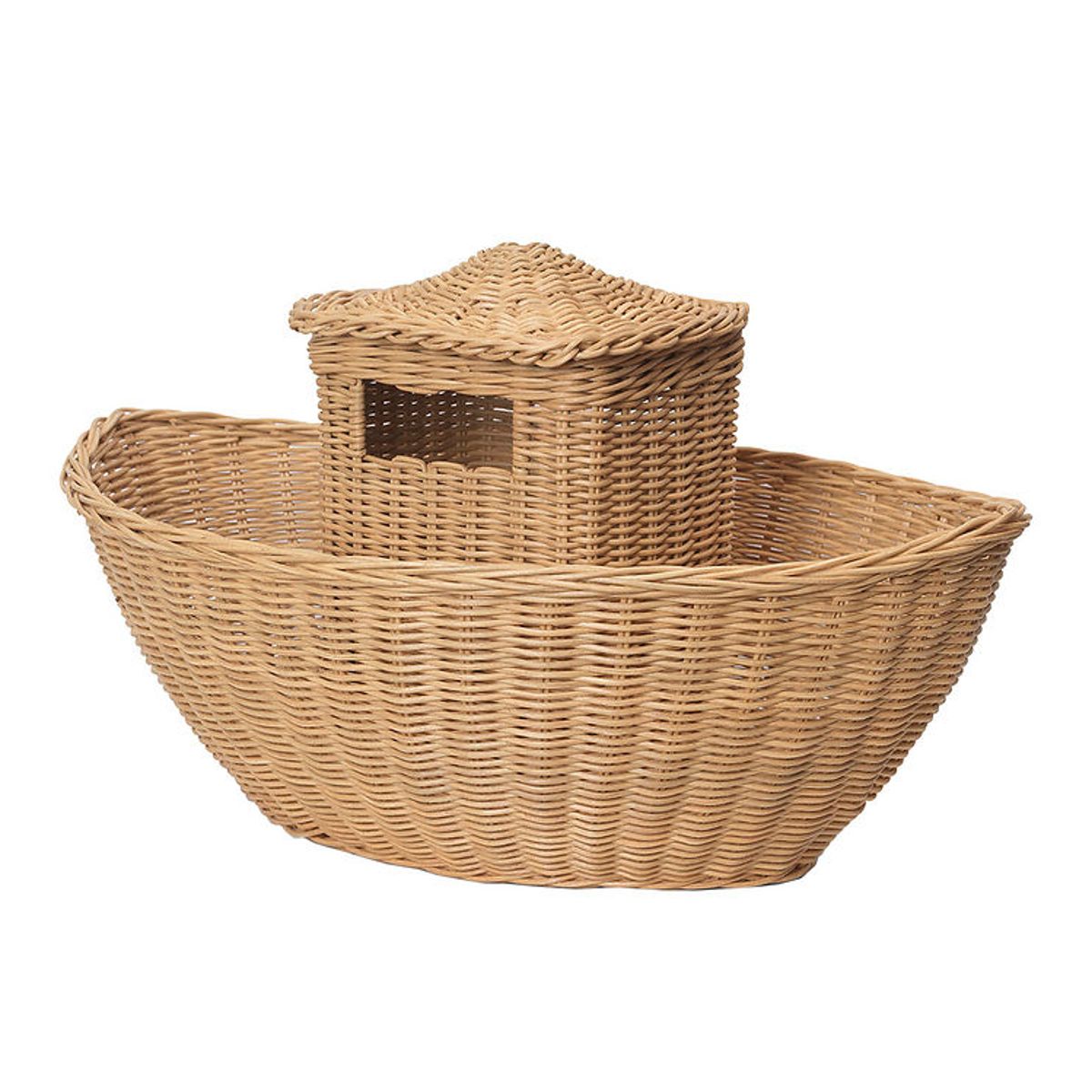 ferm Living Opbevaringskurv - Braided Ark - 60x41x30 cm - Natura