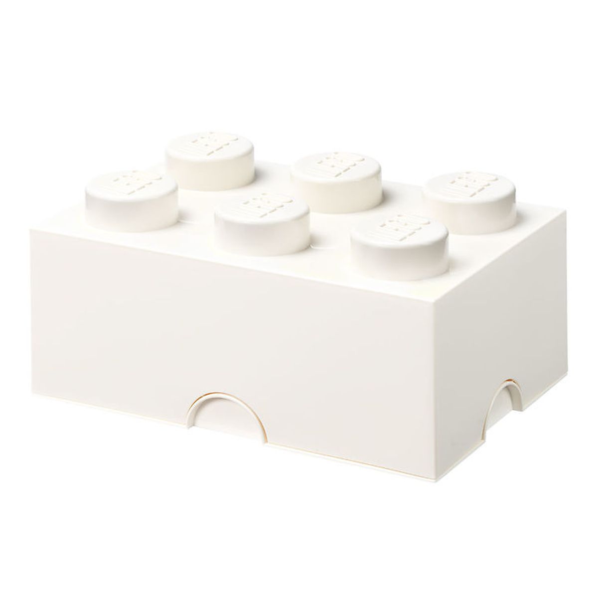 LEGO ® Storage Opbevaringsboks - 6 Knopper - 37,5x25x18 - Hvid