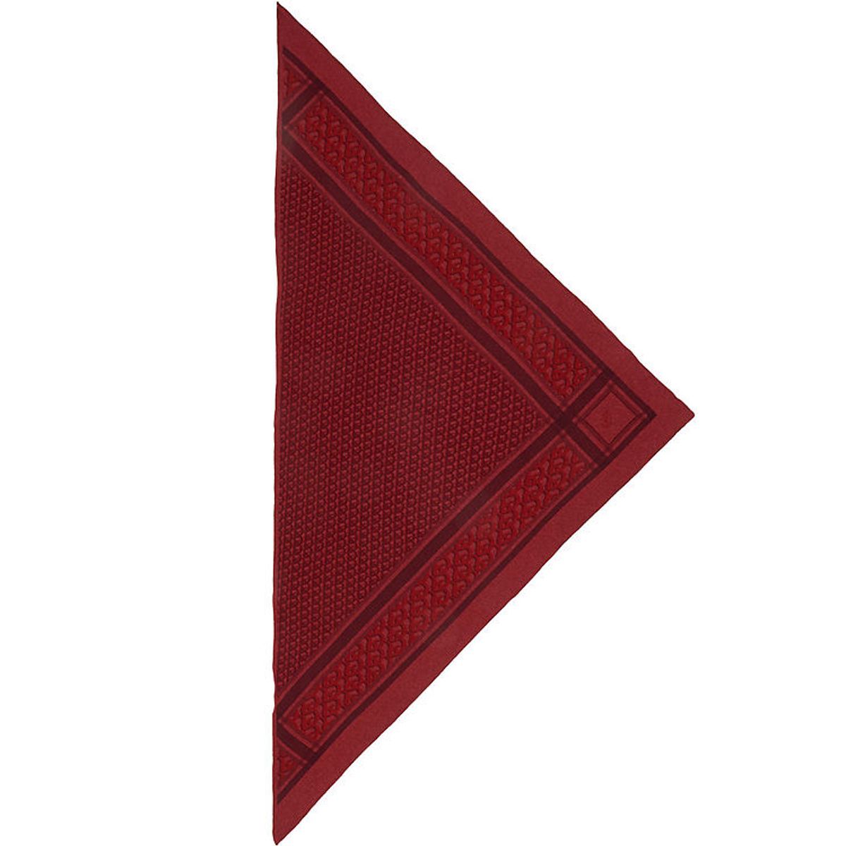 Lala Berlin Tørklæde - 162x85 - Triangle Monogram M - Corovan On