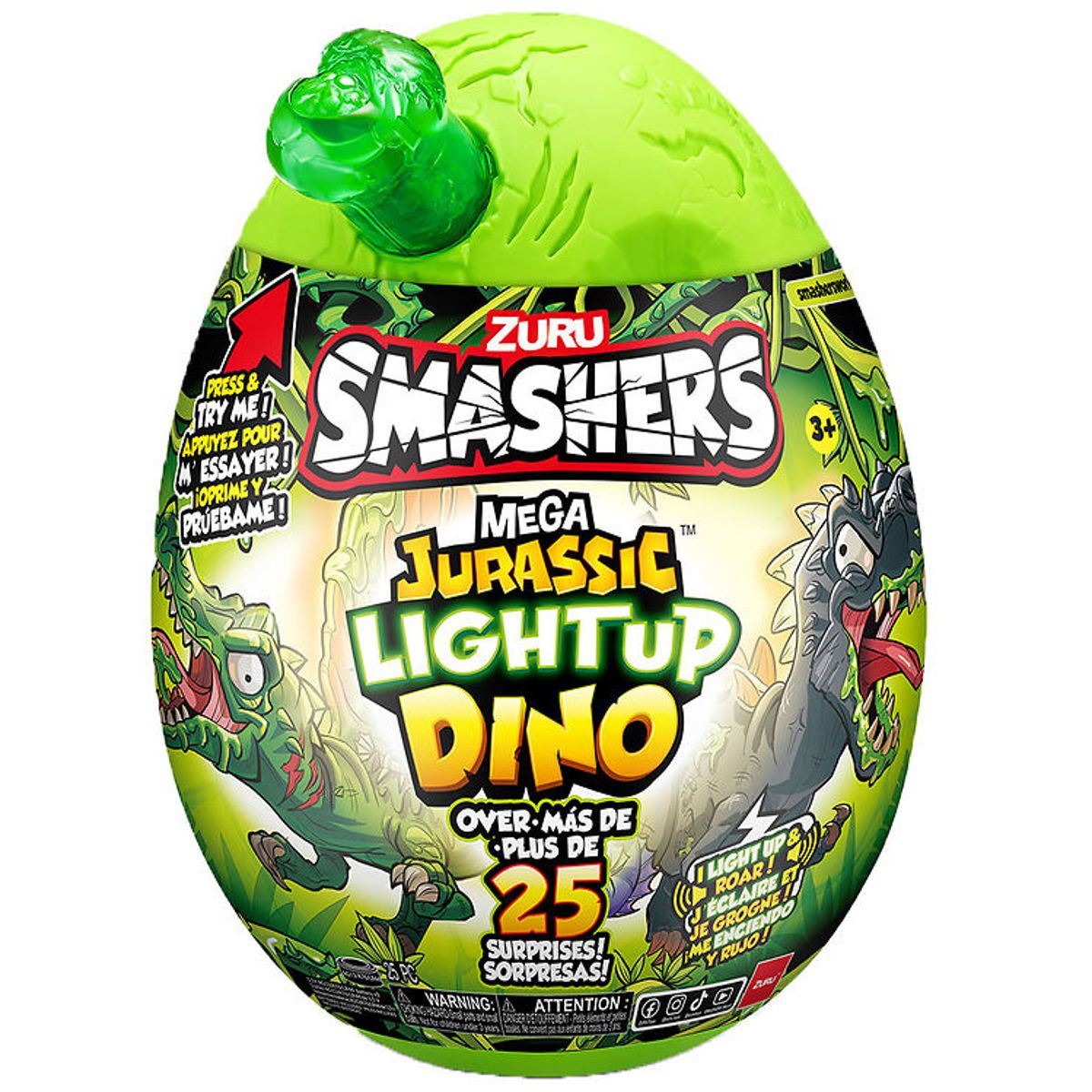 Smashers - Mega Jurassic Light Up Dino Egg