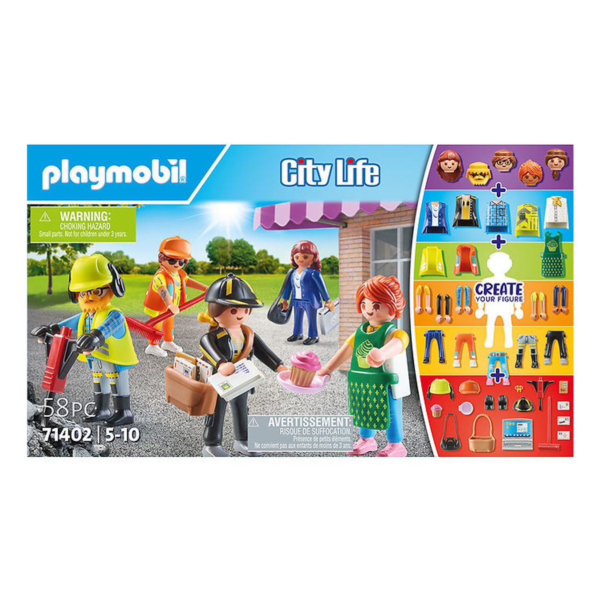 Playmobil City Life - My Figures: City Life - 71402 - 58 Dele