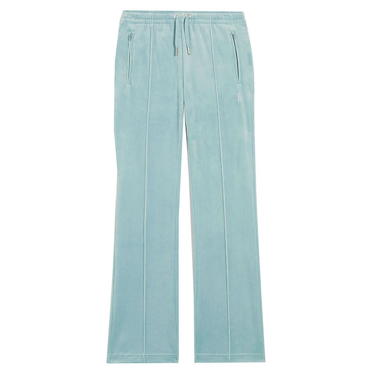 Juicy Couture Velurbukser - Blue Surf m. Similisten