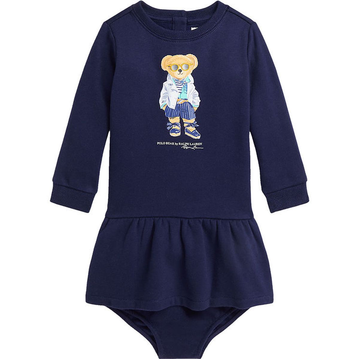 Polo Ralph Lauren Kjole m. Bloomers - Navy m. Bamse