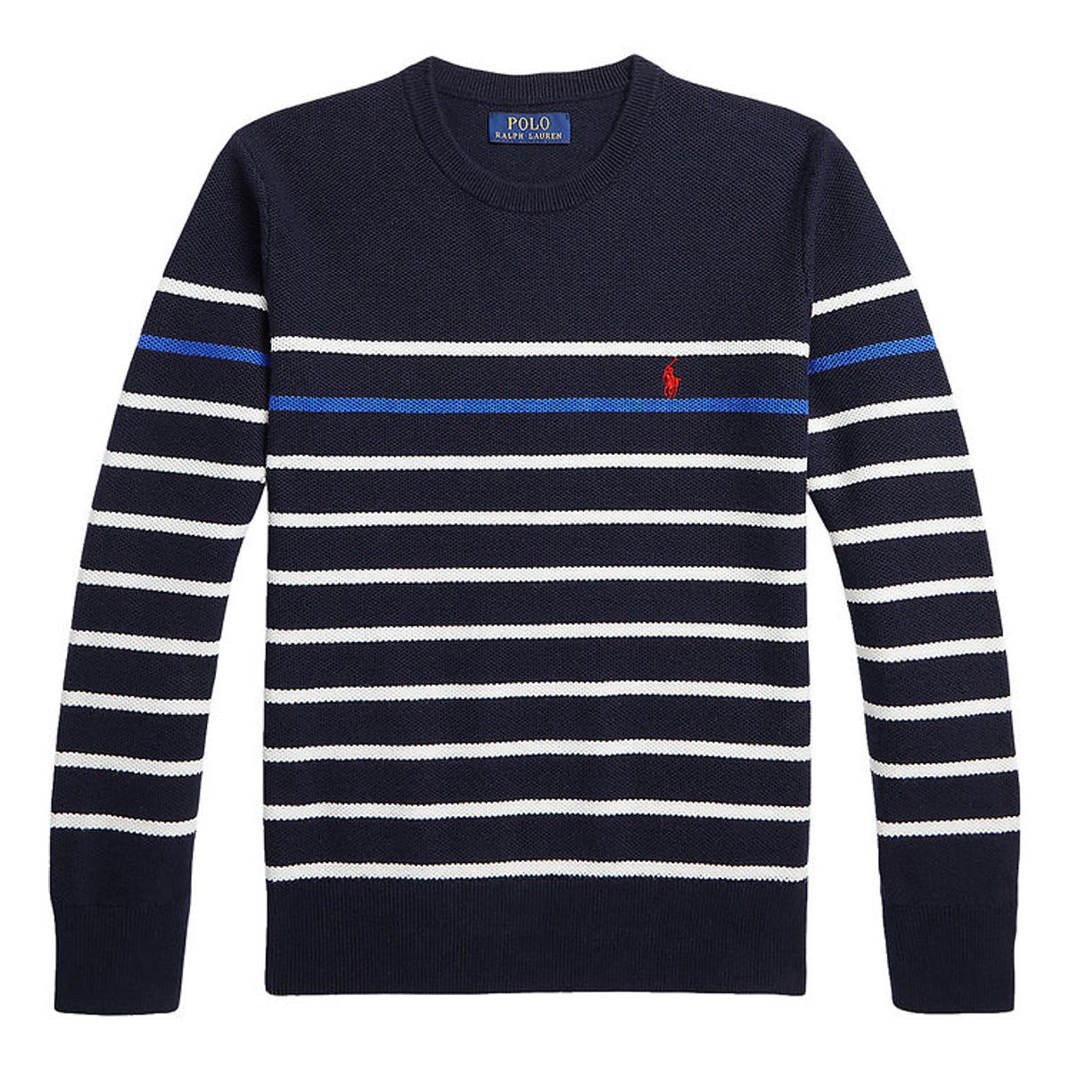 Polo Ralph Lauren Bluse - Strik - Navy m. Striber