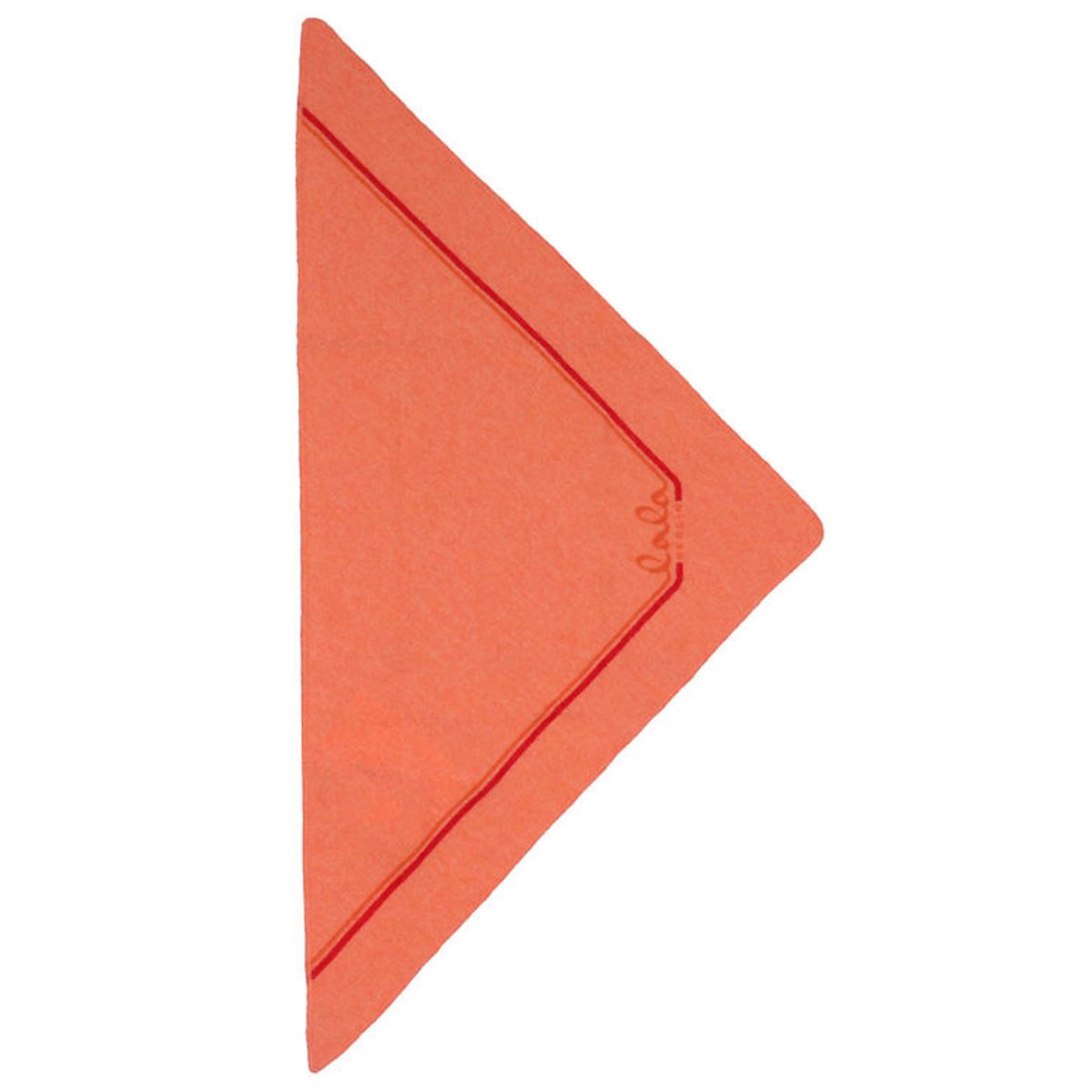 Lala Berlin Tørklæde - 65x30 cm - Triangle Solid XS - Papaya