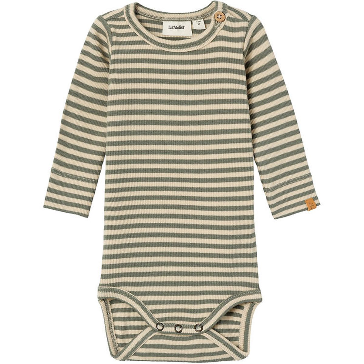 Lil Atelier Body l/æ - NbmGago - Noos - Fog/Agave Green