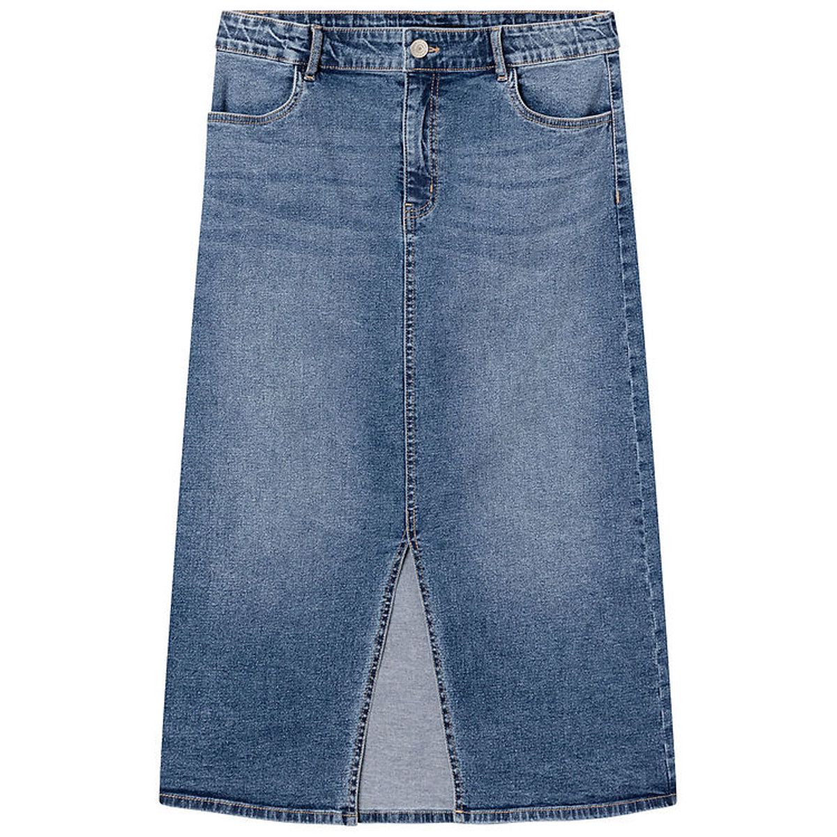 LMTD Nederdel - NlfTarianne - Dark Blue Denim