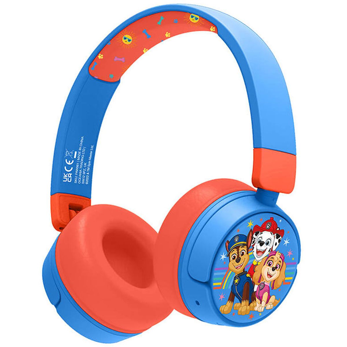 OTL Høretelefoner - Paw Patrol - On-Ear Junior - Wireless - Rød/