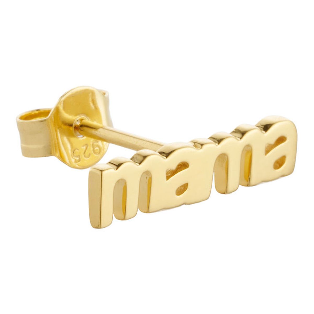 Design Letters Ørering - 1 stk. - MAMA - 18K Guldbelagt