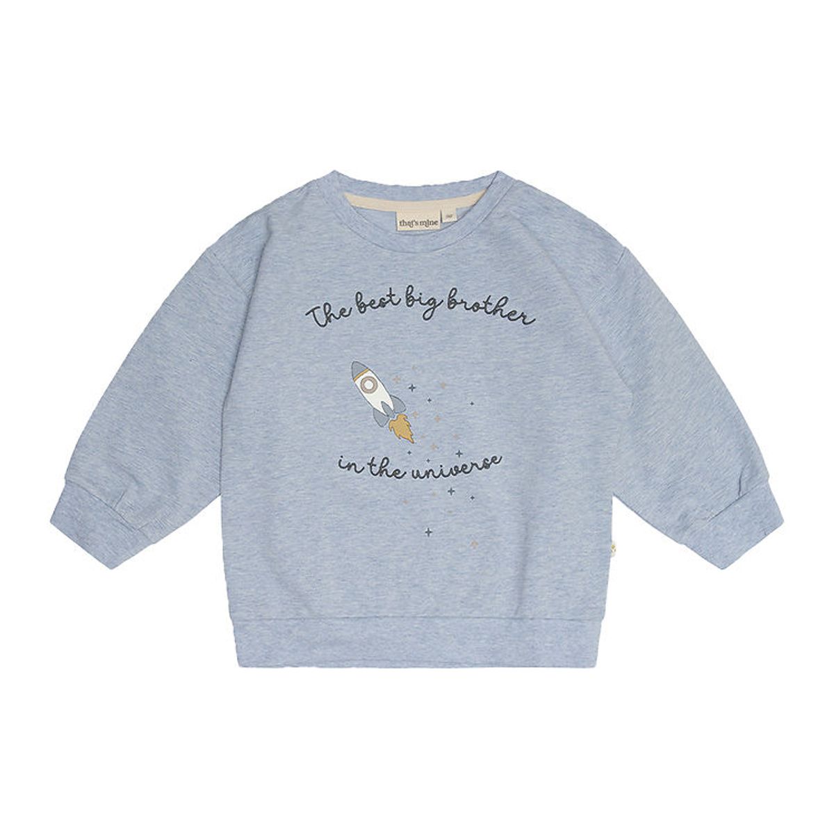 That's Mine Sweatshirt - Finley Big Brother - Light Blue Melange