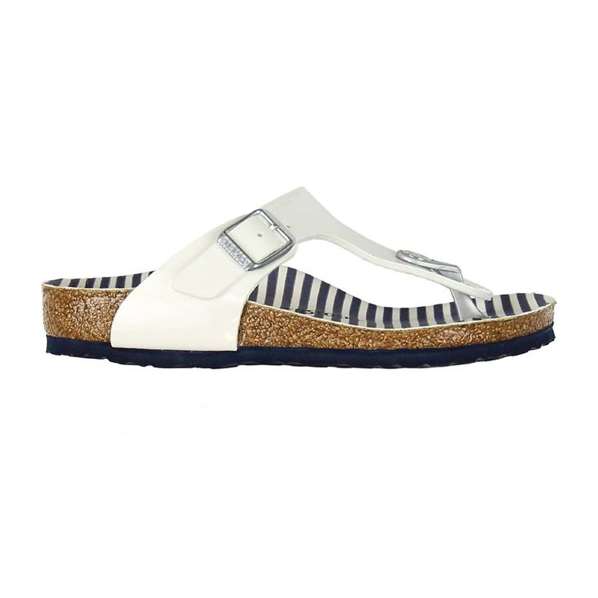 Birkenstock Sandaler - Gizeh - Nautical Stripes White