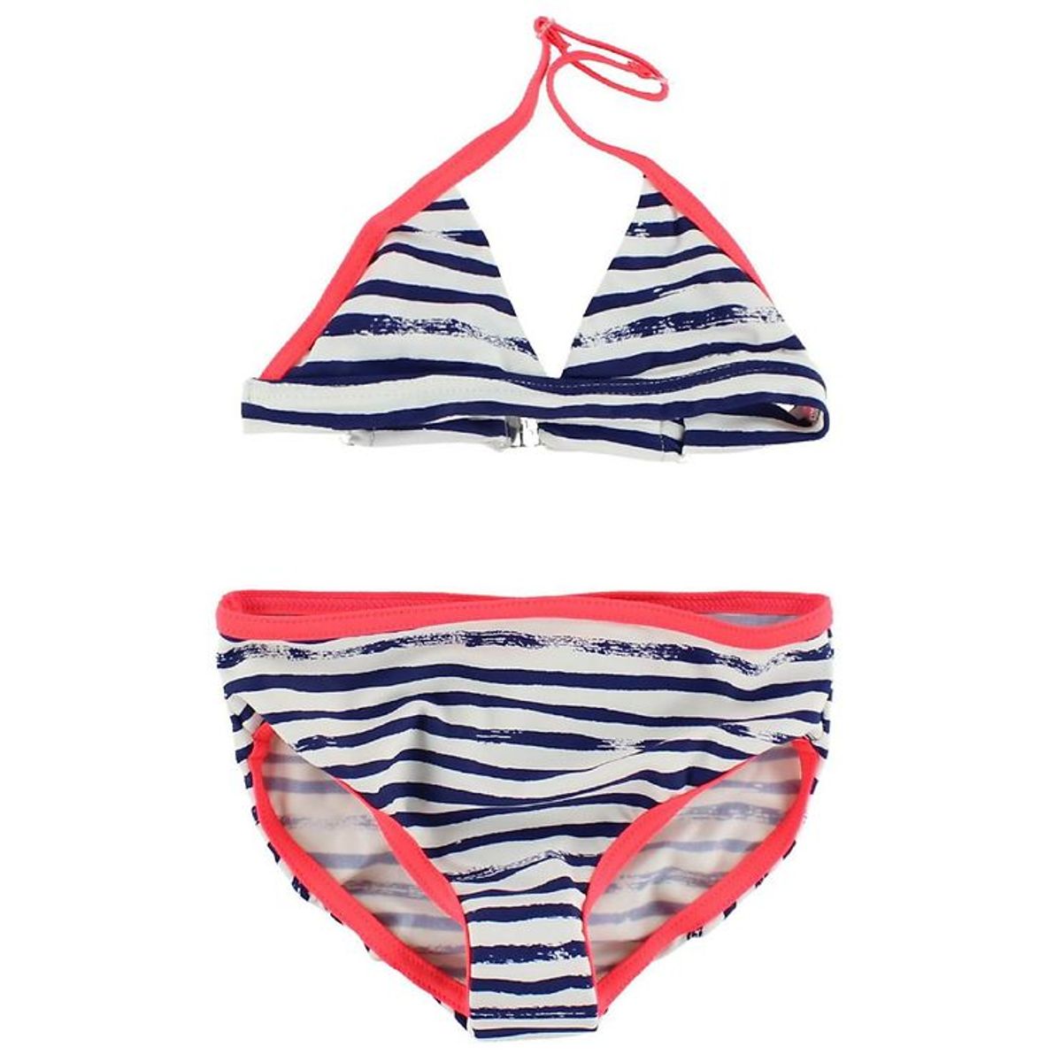 Creamie Bikini - Hvid/Navy Stribet