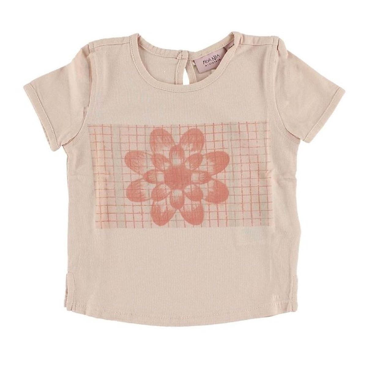 Noa Noa miniature T-shirt - Lys Rosa m. Blomst