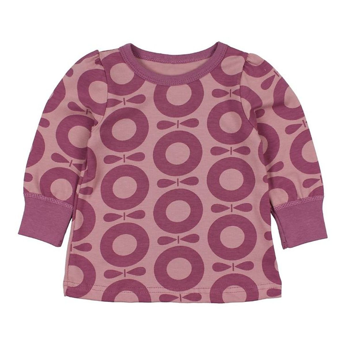 Katvig Classics Bluse - Rosa m. Lilla Æbler