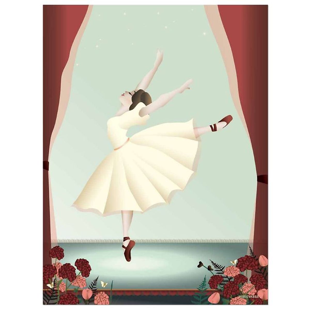 Vissevasse Plakat - 30x40 - Ballerina