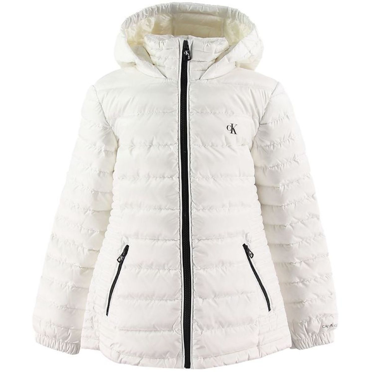 Calvin Klein Dunjakke - Fitted Light Down Jacket - Hvid