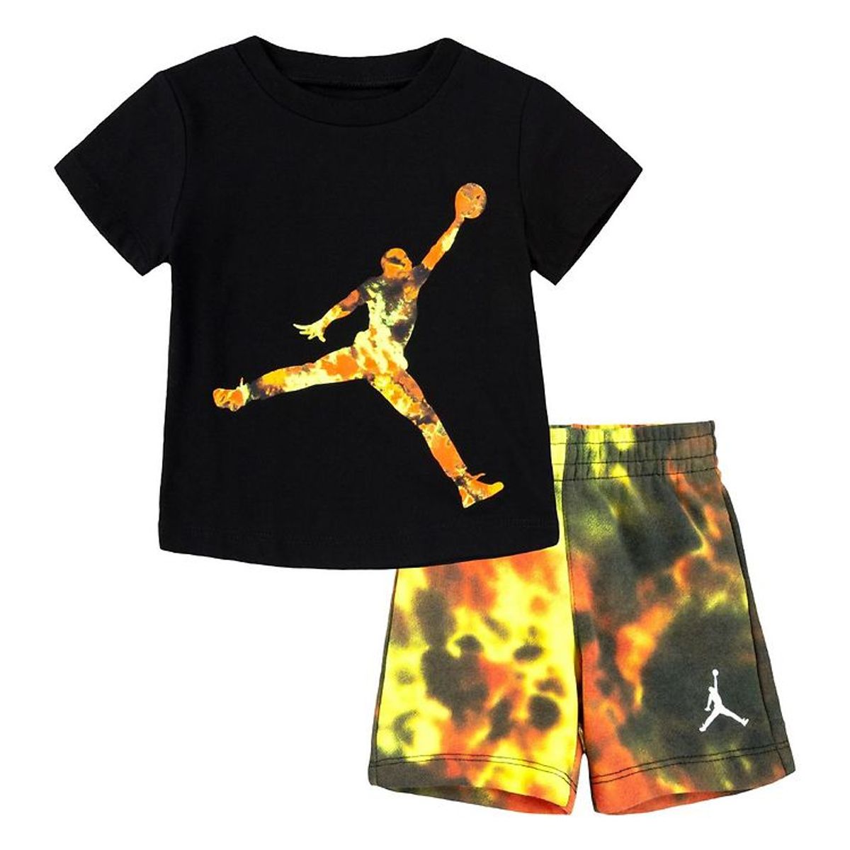 Jordan Sweatshorts/T-Shirt - Jumbo Jumpman - Team Orange/Sort m.