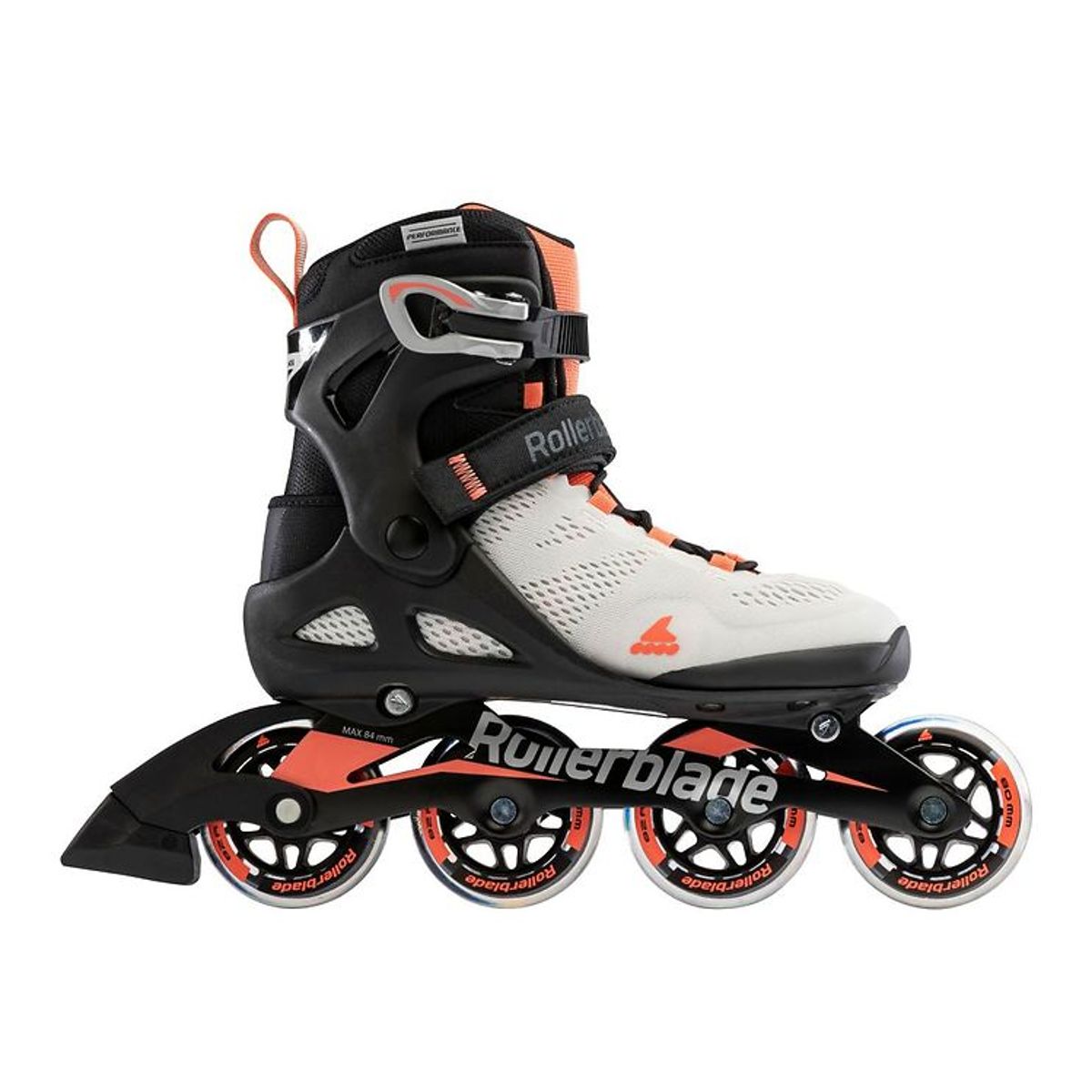 Rollerblade Rulleskøjter - Macroblade - 80 W - Gray/Coral