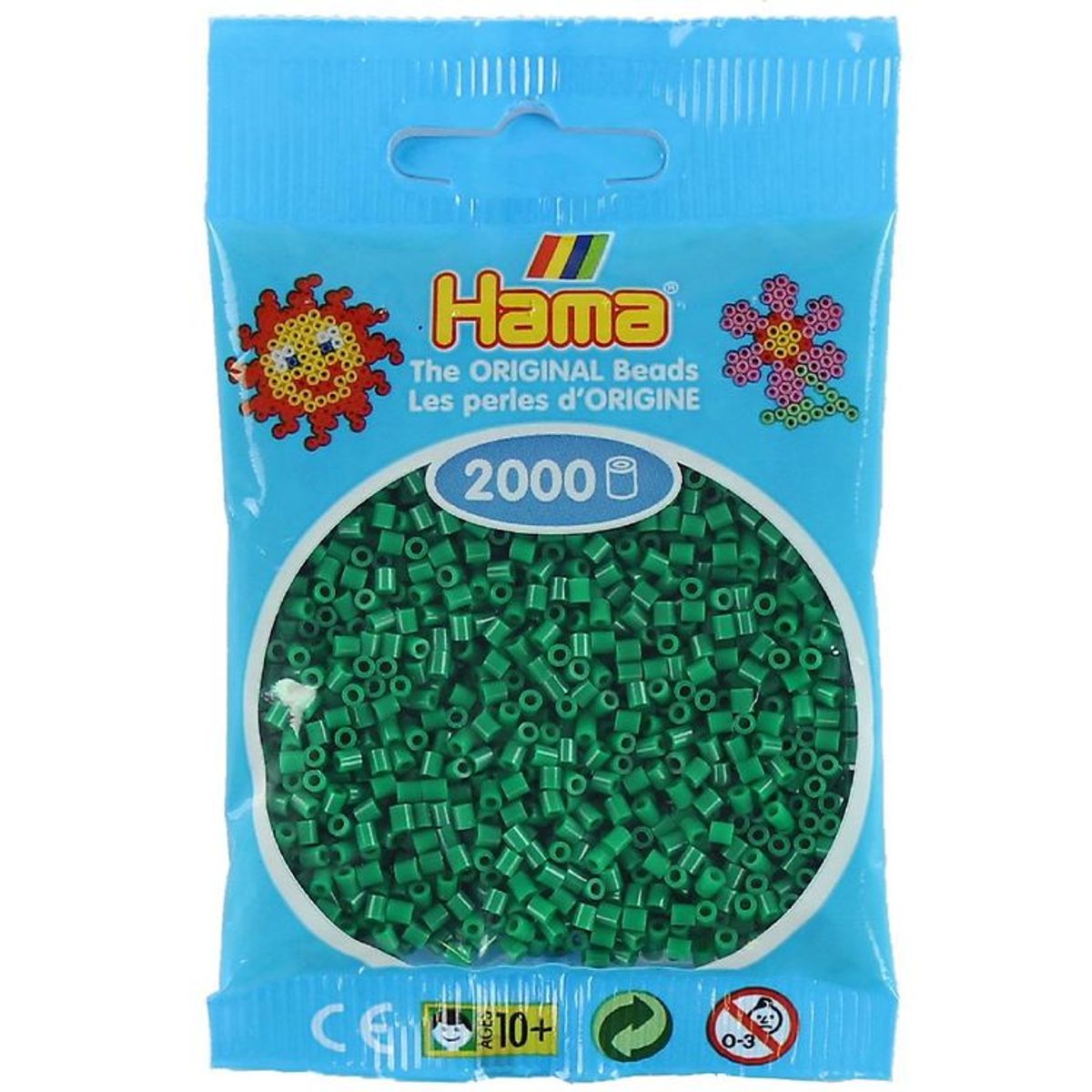 Hama Mini Perler - 2000 stk. - 10 Grøn