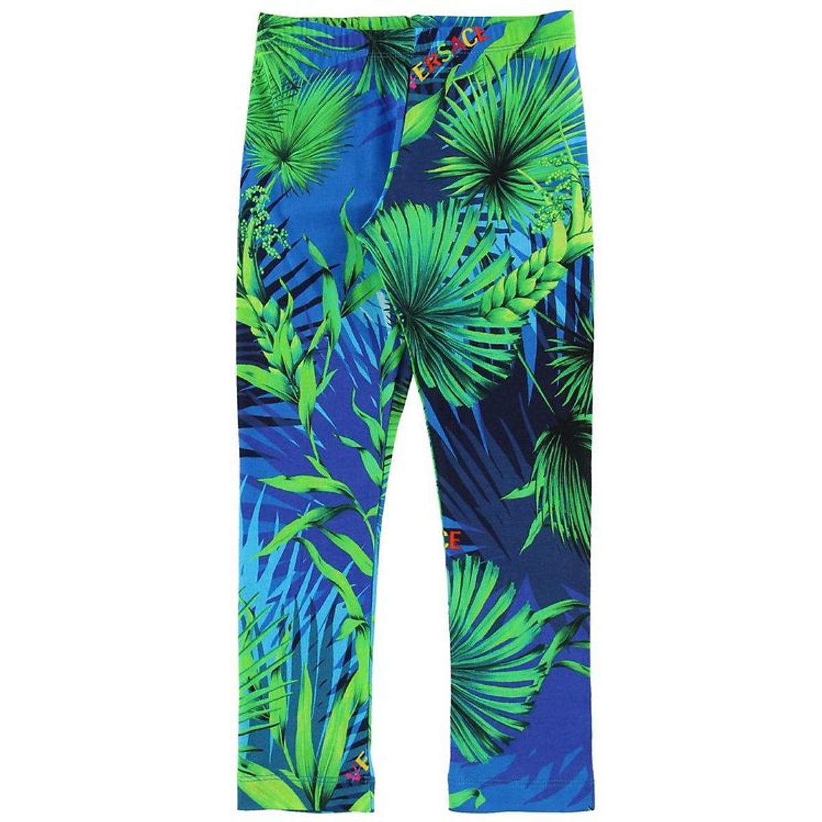 Young Versace Leggings - Blå/Grøn m. Planter