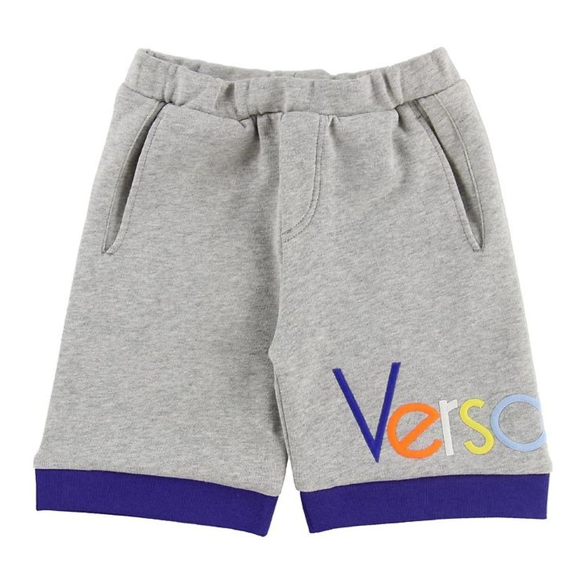 Young Versace Shorts - Sweat - Gråmeleret m. Tekst