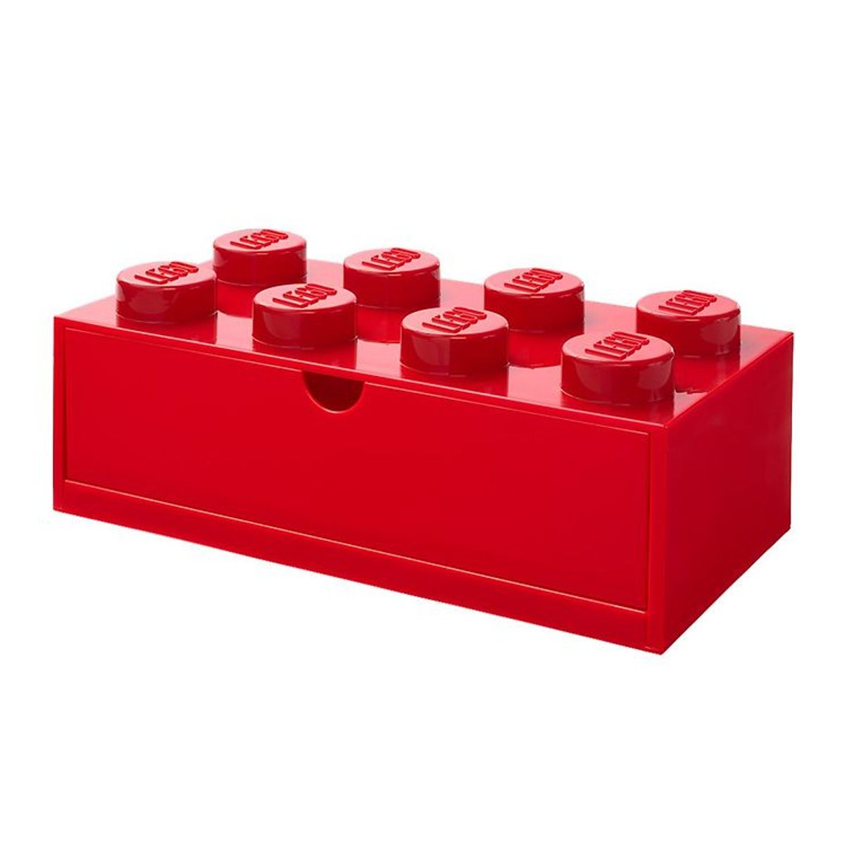 LEGO ® Storage Opbevaringsskuffe - 8 Knopper - 31x15x9 - Rød