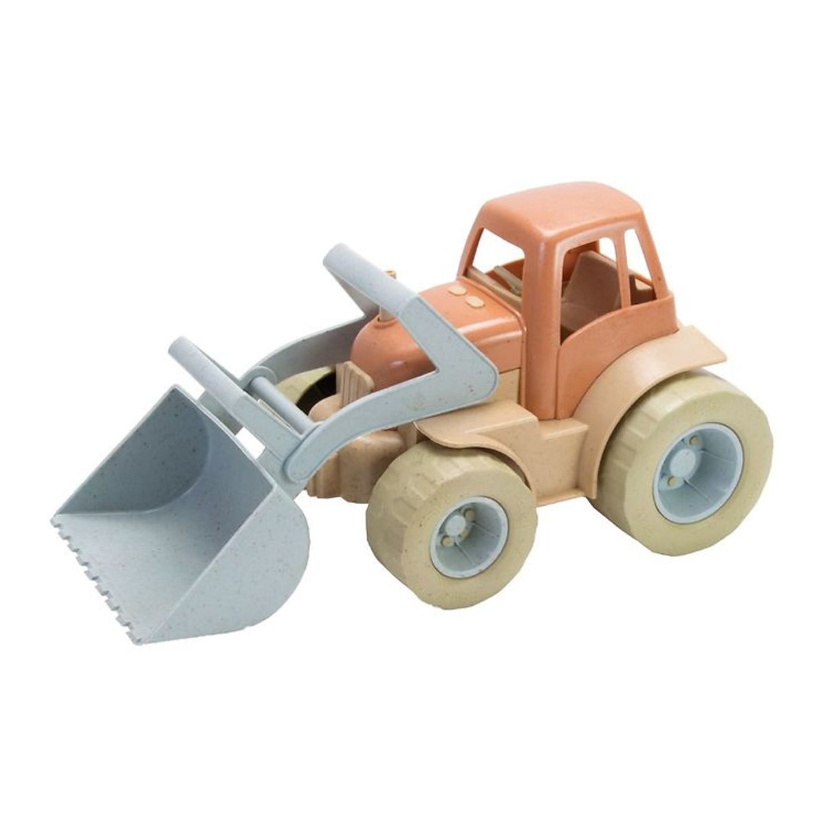 Dantoy BIO Plastic Traktor m. Grab - 29 cm - Pastel