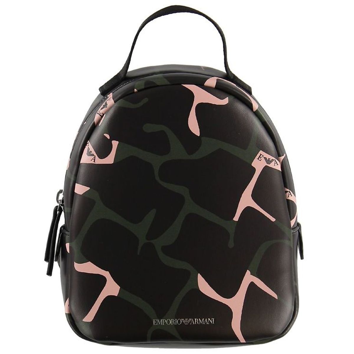 Emporio Armani Rygsæk - Sort m. Army/Rosa Print