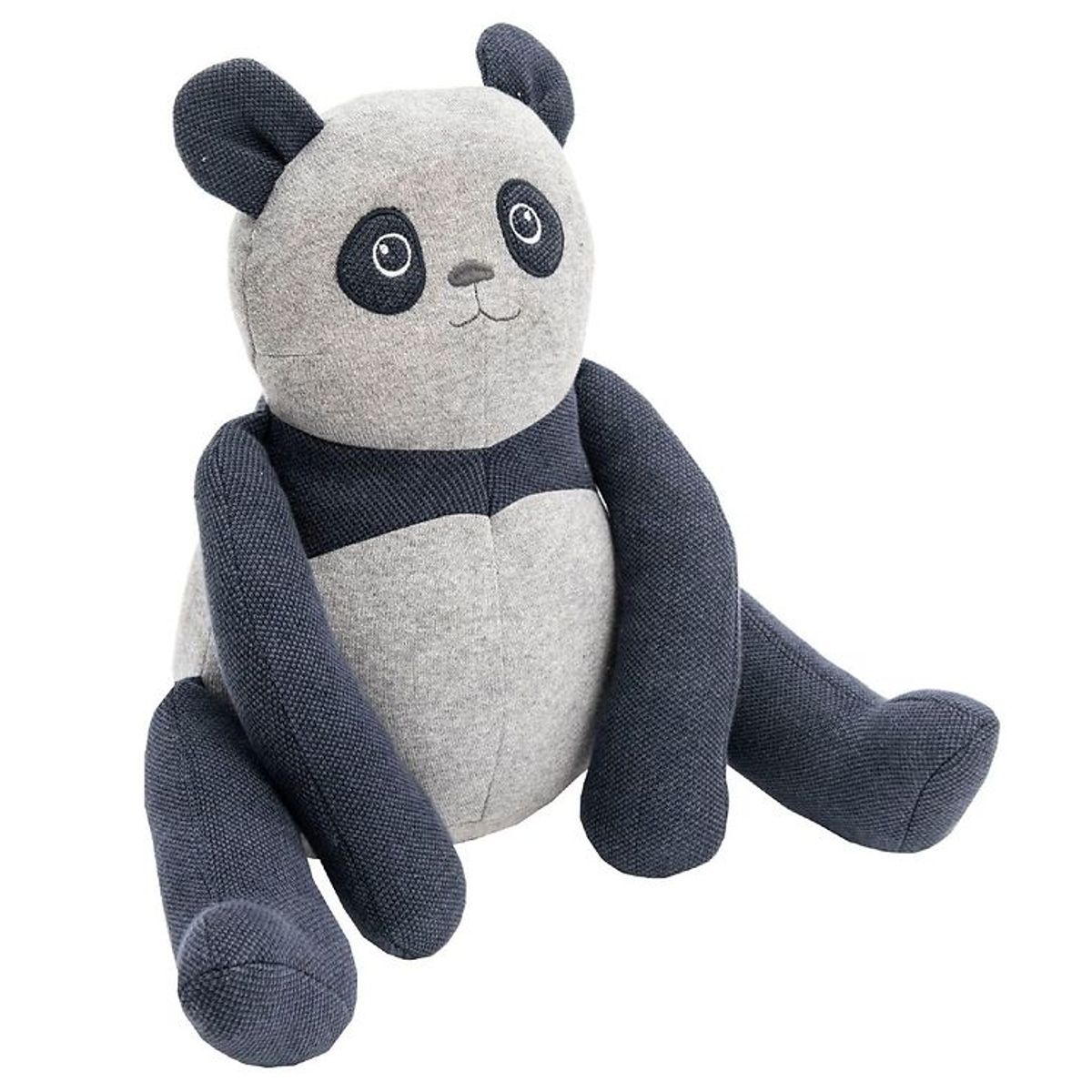 Smallstuff Barnevognspude - 40 cm - Panda - Denim