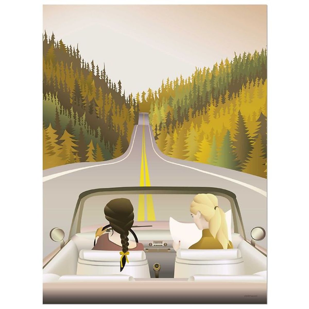 Vissevasse Plakat - 30x40 - Road Trip