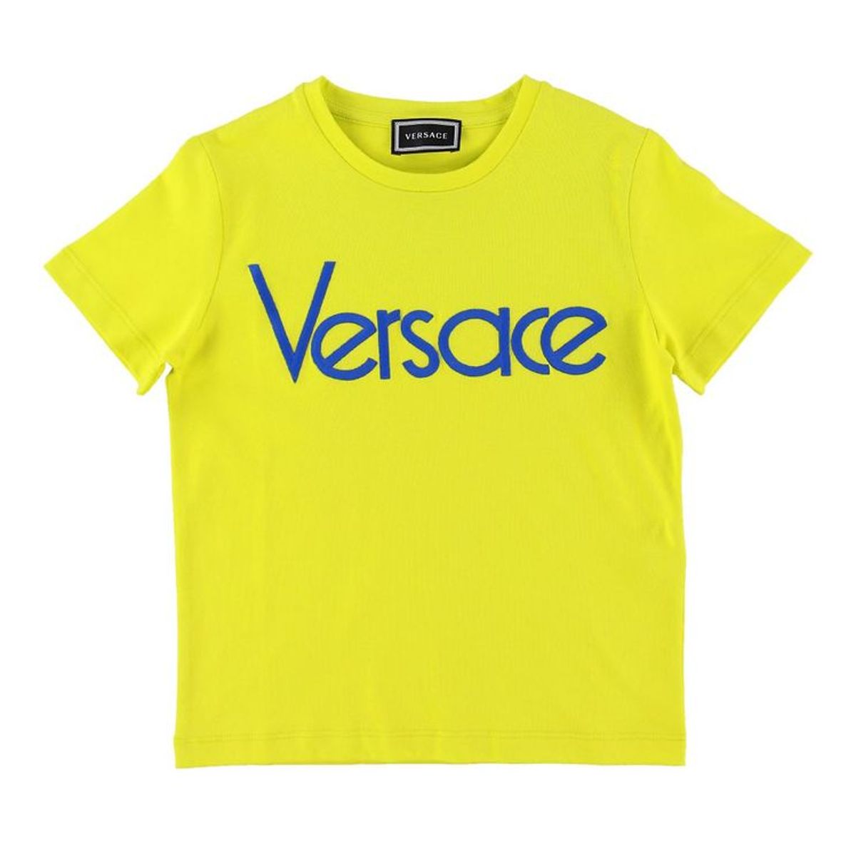 Versace T-shirt - Neongrøn/Blå m. Logo