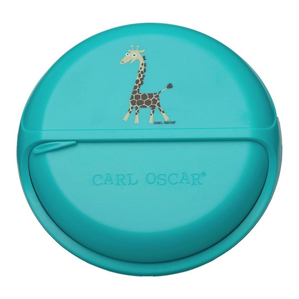 Carl Oscar Snackbox - 15 cm - Turquoise Giraffe