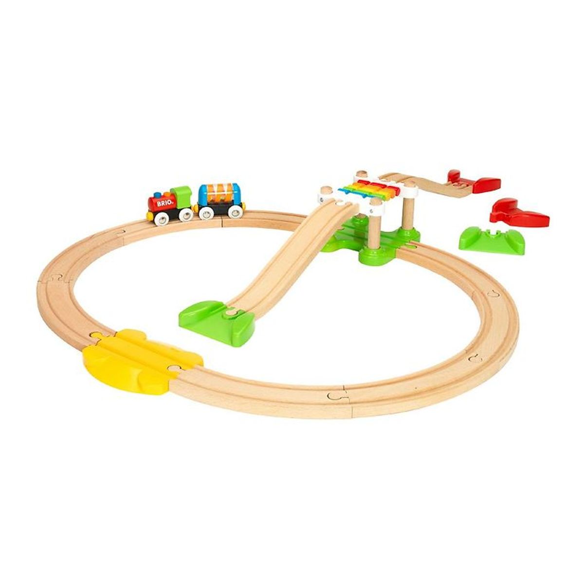 BRIO MY FIRST Togbane - 18 dele - Multifarvet 33727