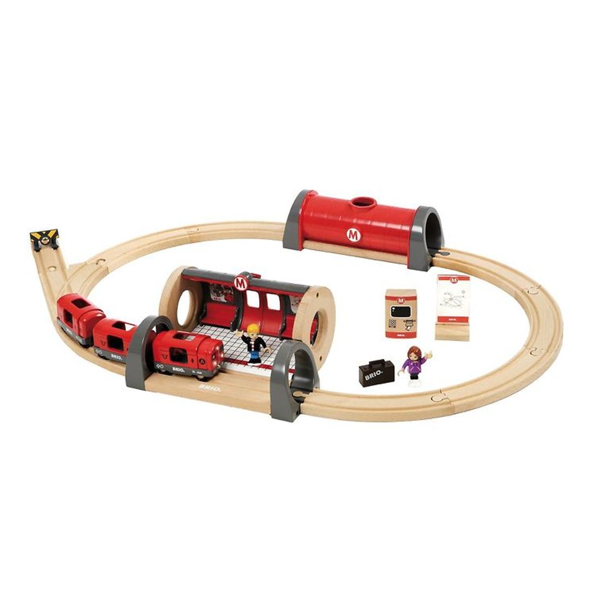 BRIO World Metrosæt - Rød 33513