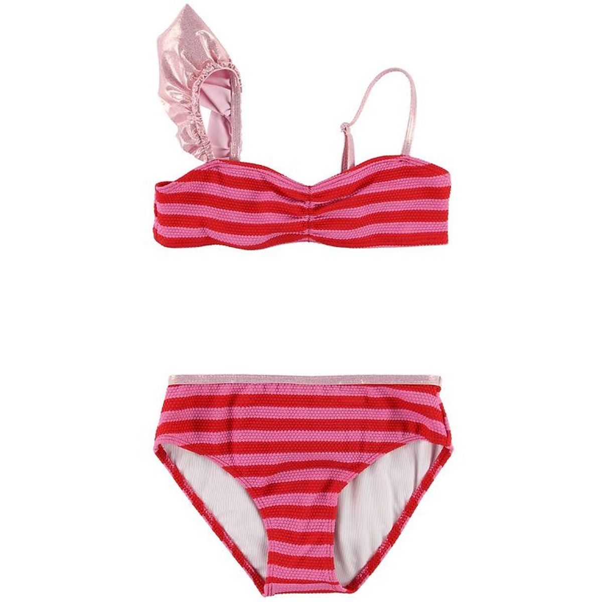 Little Marc Jacobs Bikini - Pink/Rødstribet m. Flæse