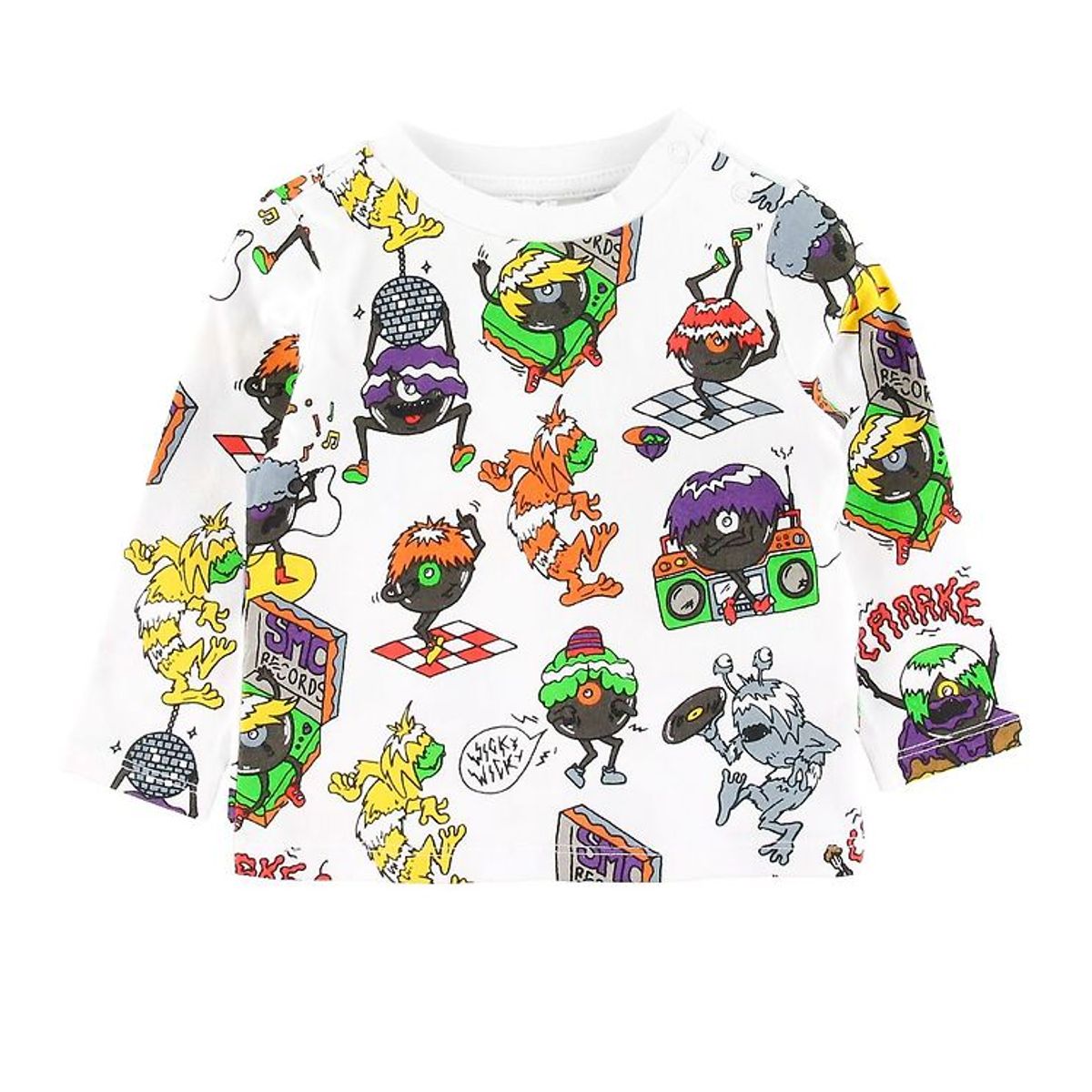 Stella McCartney Kids Bluse - Music Monsters - Hvid