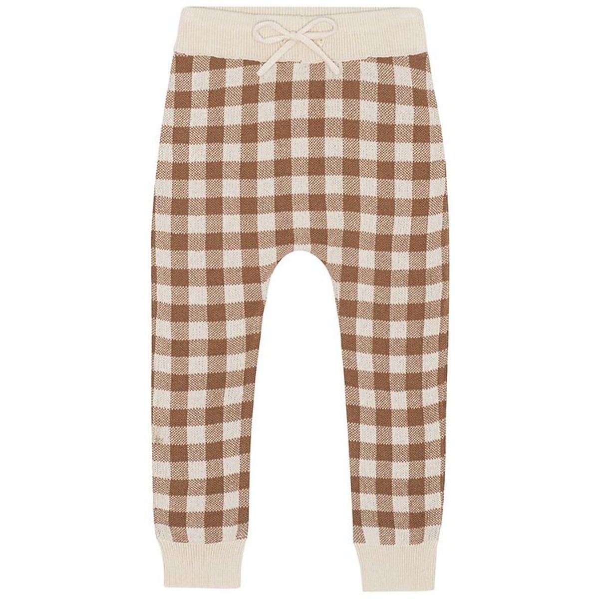 Monsieur Mini Leggings - Gingham - Offwhite/Toffee