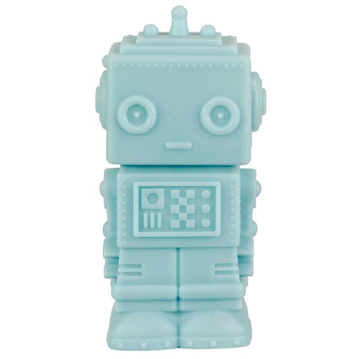 A Little Lovely Company Lampe - 14 cm - Robot - Smoky Blue